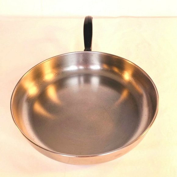 Vintage Farberware Stainless Steel 10.25” Skillet Fry Pan Aluminum‎ Clad NYC USA - Picture 11 of 11